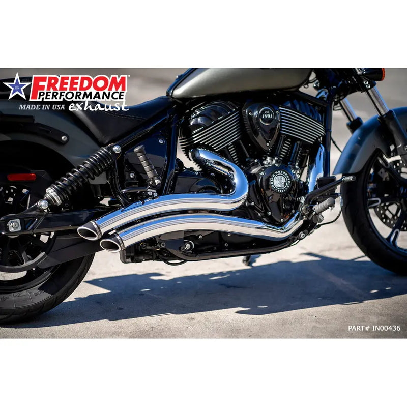 Freedom Performance Sharp Curve Radius Exhaust for Indian  - Customhoj