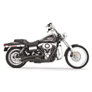 Freedom Performance Sharp Curve Radius Slash Cut Exhaust for Harley 06-17 Dyna (excl. FLD) / Black / Sculpted Black  - Customhoj