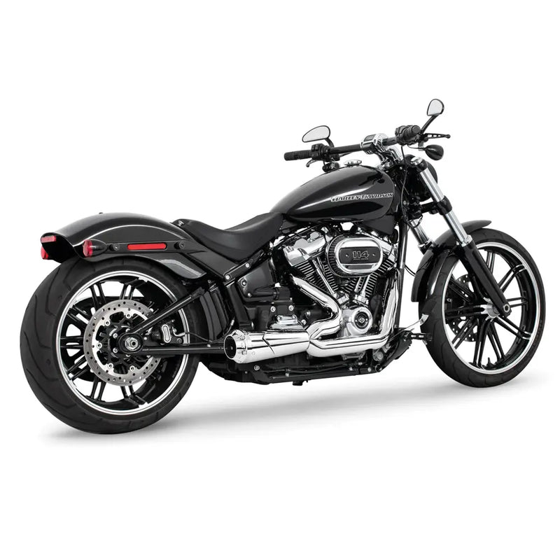 Freedom Performance Shorty American Outlaw 2-into-1 Exhaust for Harley 18-25 Softail (read note) / Chrome / Chrome  - Customhoj