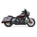 Freedom Performance Shorty Combat 2-into-1 Exhaust for Harley 17-25 Touring / Black / Sculpted Black  - Customhoj