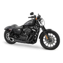 Freedom Performance Shorty Turn Out 2-into-1 Exhaust for Harley 04-22 XL Sportster / Black / Chrome  - Customhoj