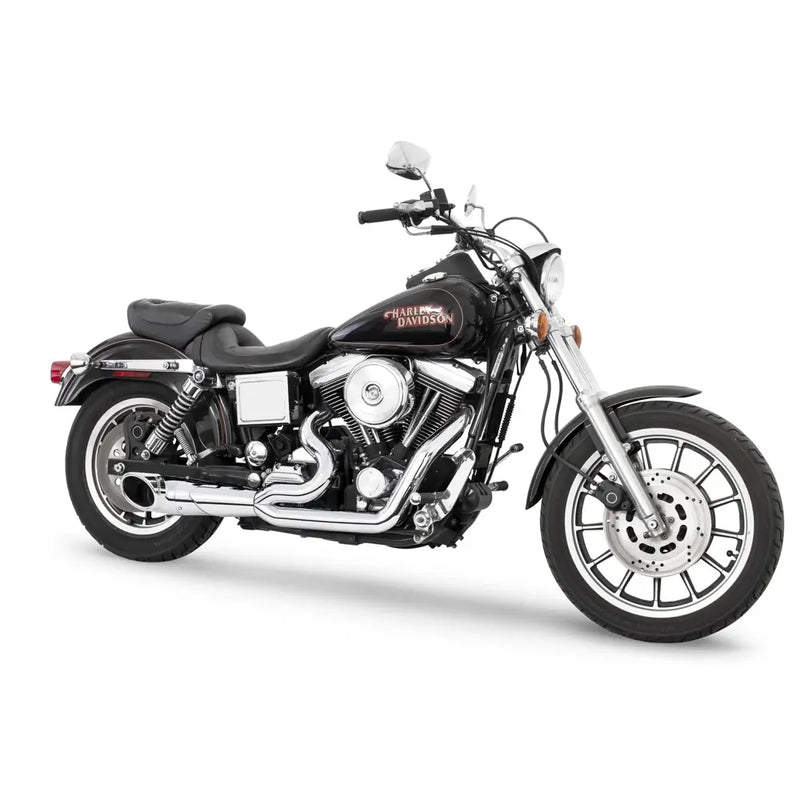 Freedom Performance Shorty Turn Out 2-into-1 Exhaust for Harley 06-17 Dyna / Chrome / Chrome  - Customhoj