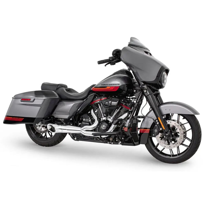 Freedom Performance Shorty Turn Out 2-into-1 Exhaust for Harley 17-25 Touring / Chrome / Chrome  - Customhoj