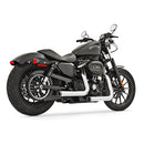 Freedom Performance Staggered Duals Exhaust for Harley 04-22 XL Sportster / Chrome/Black  - Customhoj