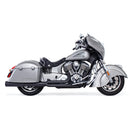 Freedom Performance Union 2-into-1 Exhaust for Indian 14-25 Roadmaster / Springfield / Black / Straight Cut Black  - Customhoj