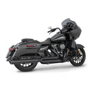 Freedom Performance Union Slash Cut 2-into-1 Exhaust for Harley 17-25 Touring / Black / Sculpted Black  - Customhoj