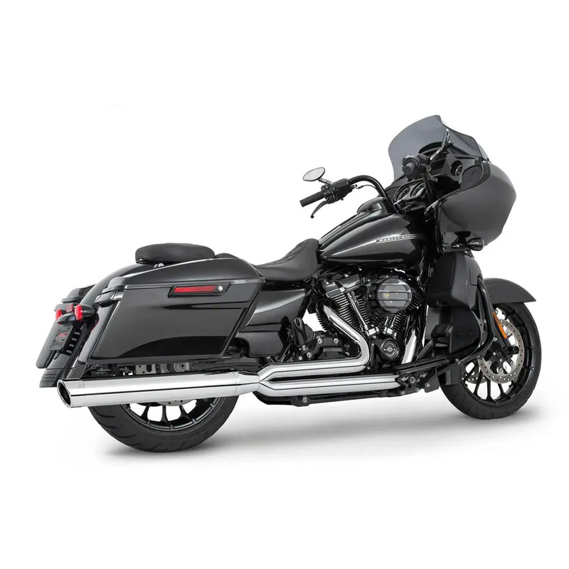Freedom Performance Union Slash Cut 2-into-1 Exhaust for Harley 17-25 Touring / Chrome / Chrome  - Customhoj
