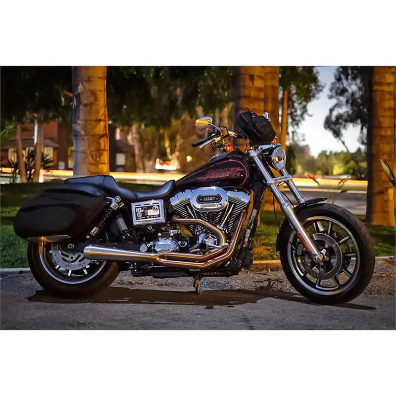 Sistema de escape Bassani Road Rage III inoxidable 2 en 1 para Harley