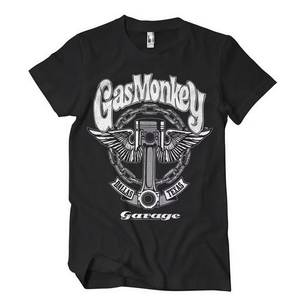 Gas Monkey Garage Big Piston T-Shirt S  - Customhoj