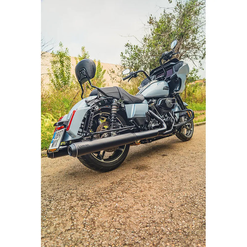 Pato Negro Bombardier EC Aprobado Euro Slip-On Silenciadores para Harley