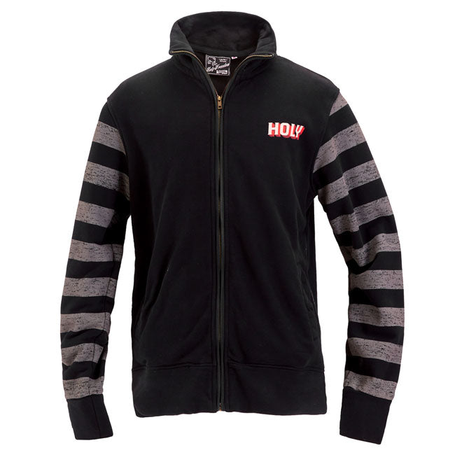 Holy Freedom Chop Zip Sweatshirt Black/Grey / M  - Customhoj