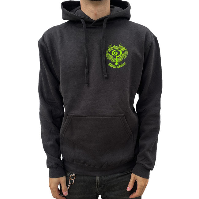 Indian Larry Slime Green Logo Hoodie  - Customhoj