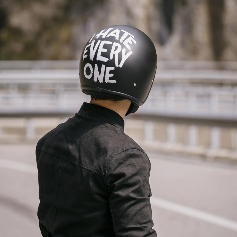 DMD Casco de Moto Retro Graphic Open