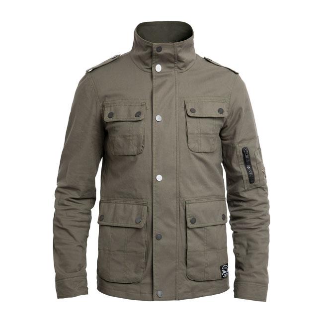 John Doe Protective Jacket Olive / XS John Doe Explorer XTM Motorcycle Field Jacket Customhoj