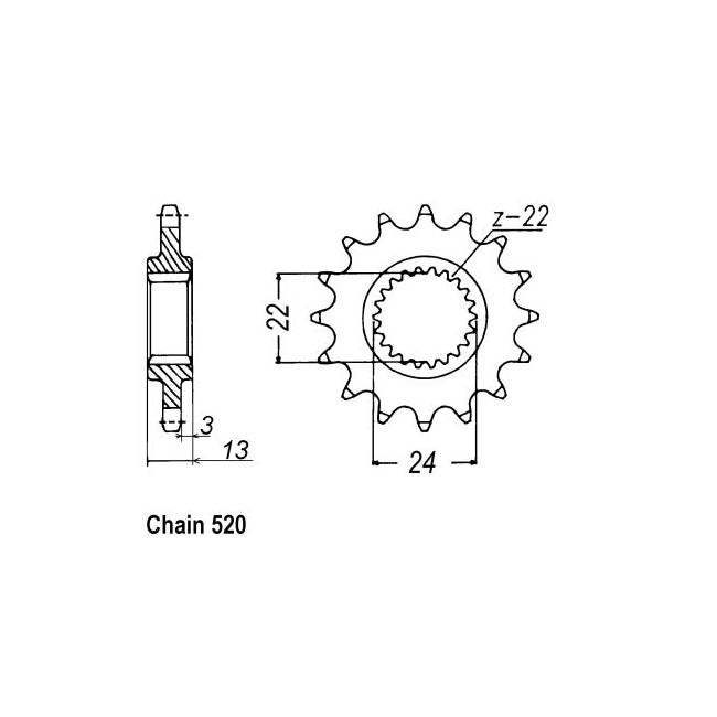 JT Sprockets Front Sprocket Aprilia 650 Pegaso 92-97 JT Front Sprocket for Aprilia Customhoj