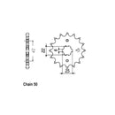 JT Sprockets Front Sprocket Honda CB400 N,NA 79-80 JT Front Sprocket for Honda Customhoj