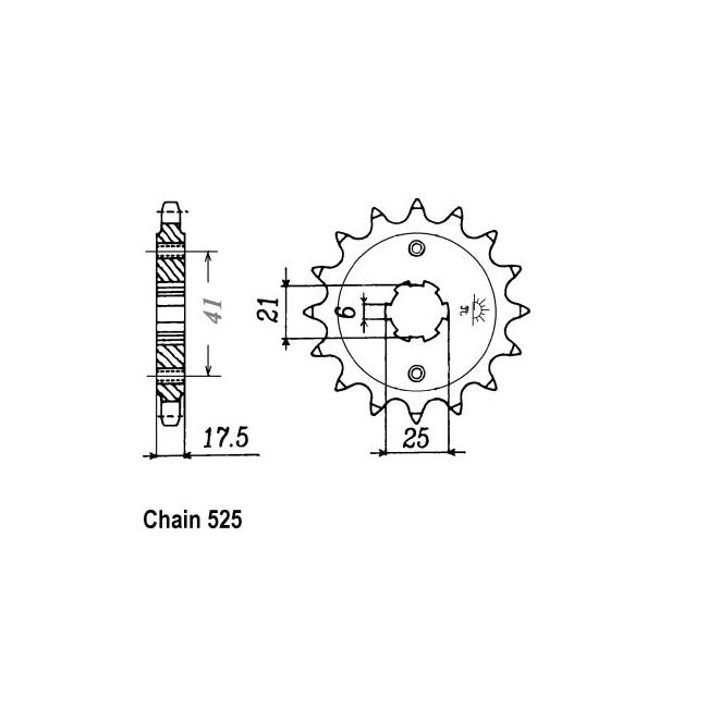 JT Sprockets Front Sprocket Honda CBR400RRH JT Front Sprocket for Honda Customhoj