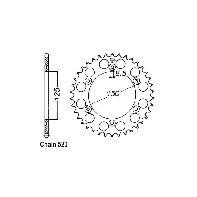 JT Sprockets Rear Sprocket KTM 690 Enduro ( R ) 08-19 JT Rear Sprocket for KTM Customhoj