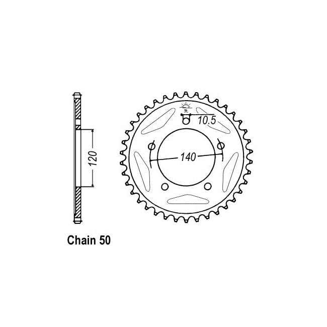 JT Sprockets Rear Sprocket Suzuki GSX-R1000 K1-K6 01-06 JT Rear Sprocket for Suzuki Customhoj