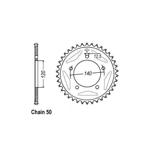 JT Sprockets Rear Sprocket Suzuki GSX1400 K1-K8 01-08 JT Rear Sprocket for Suzuki Customhoj