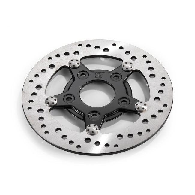 Kustom Tech Stainless Front Brake Disc for Harley 00-14 Softail (excl. Springers) (8.5") / Front Right / Black