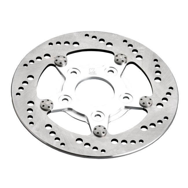 Kustom Tech Stainless Front Brake Disc for Harley 00-14 Softail (excl. Springers) (8.5") / Front Right / Polished