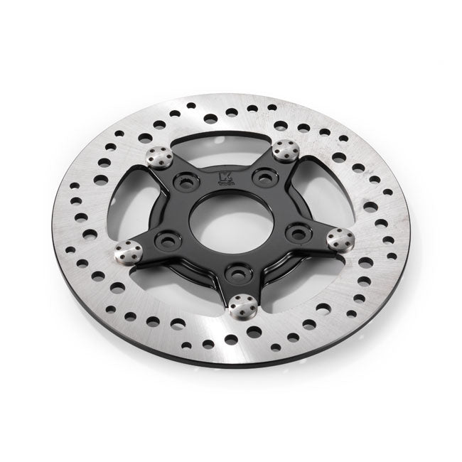 Kustom Tech Stainless Front Brake Disc for Harley 84-99 Big Twin (8.5") / Front Left / Black