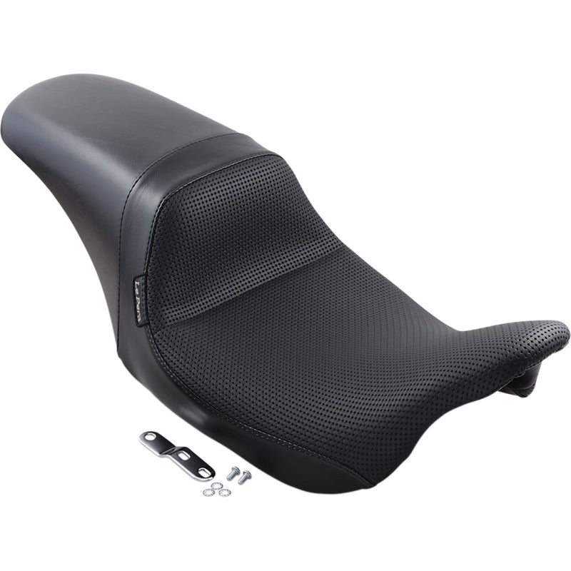 Le Pera Daytona Sport Solo Full Lenght Seat for Harley 08-25 Touring (excl. 23-25 CVO; 24-25 Road Glide / Street Glide) / Basketweave Black  - Customhoj