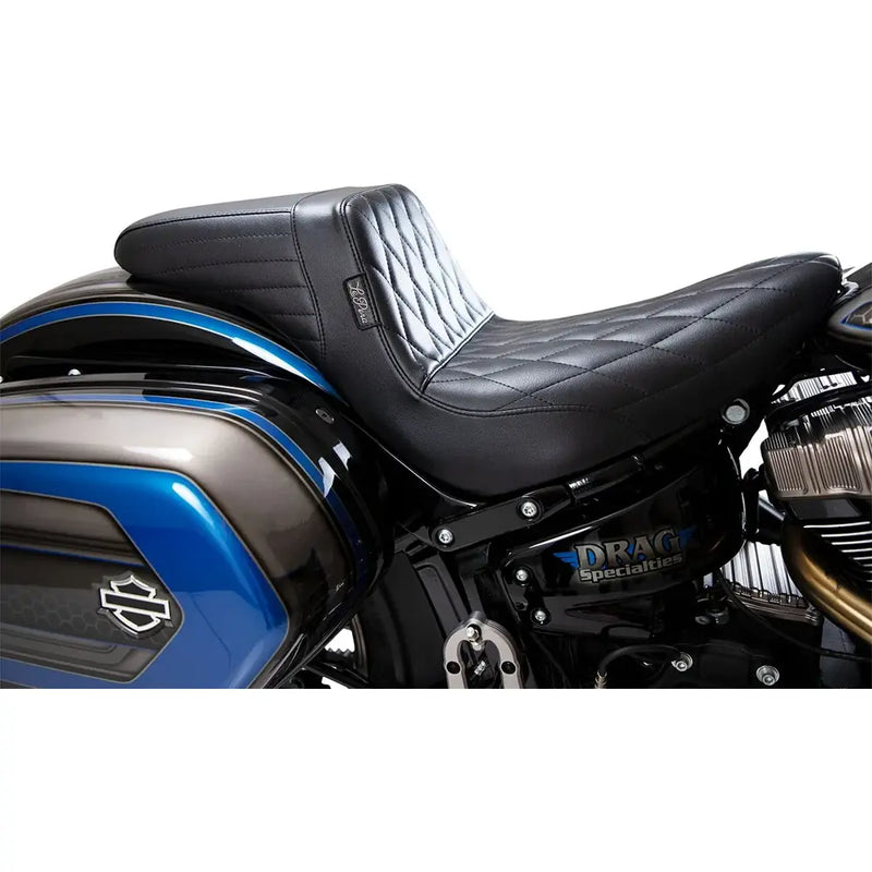 Le Pera KickFlip Biker Gel Solo Seat for Harley 18-25 Softail Sport Glide & Low Rider / S / ST / Diamond Black  - Customhoj