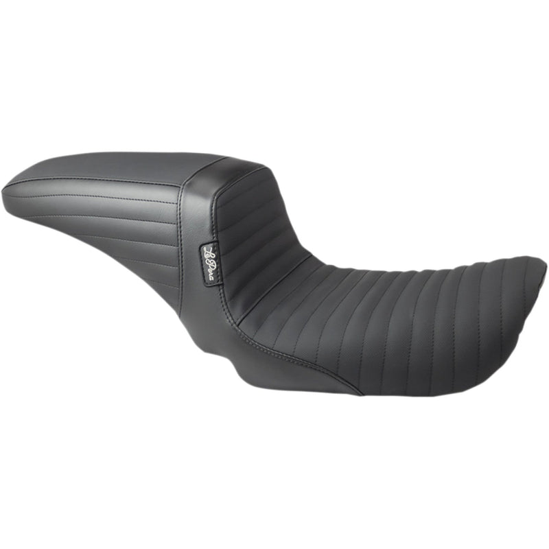Le Pera KickFlip Seat for Harley 04-05 Dyna (excl. Wide Glide) / Pleated Gripper / Black  - Customhoj