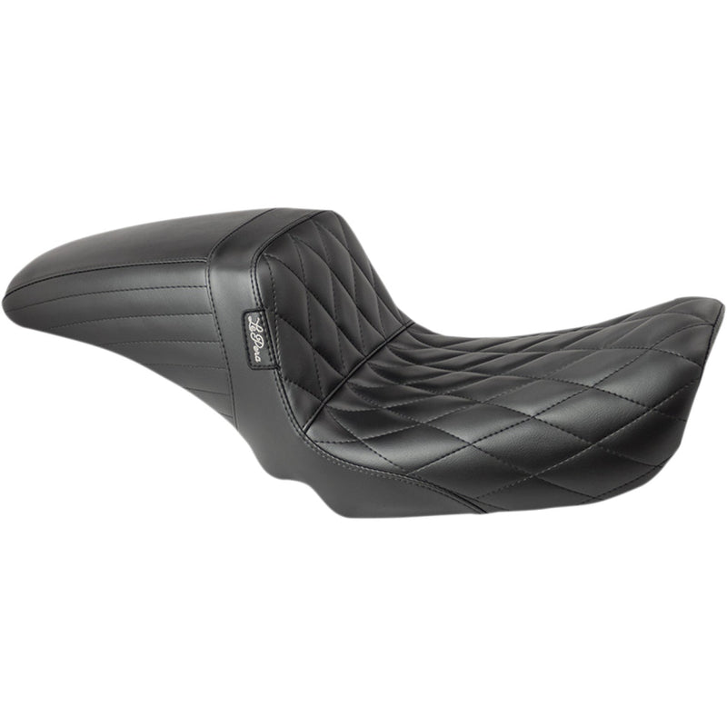 Le Pera KickFlip Solo Seat for Harley 04-05 Dyna (excl. Wide Glide) / Diamond Black  - Customhoj