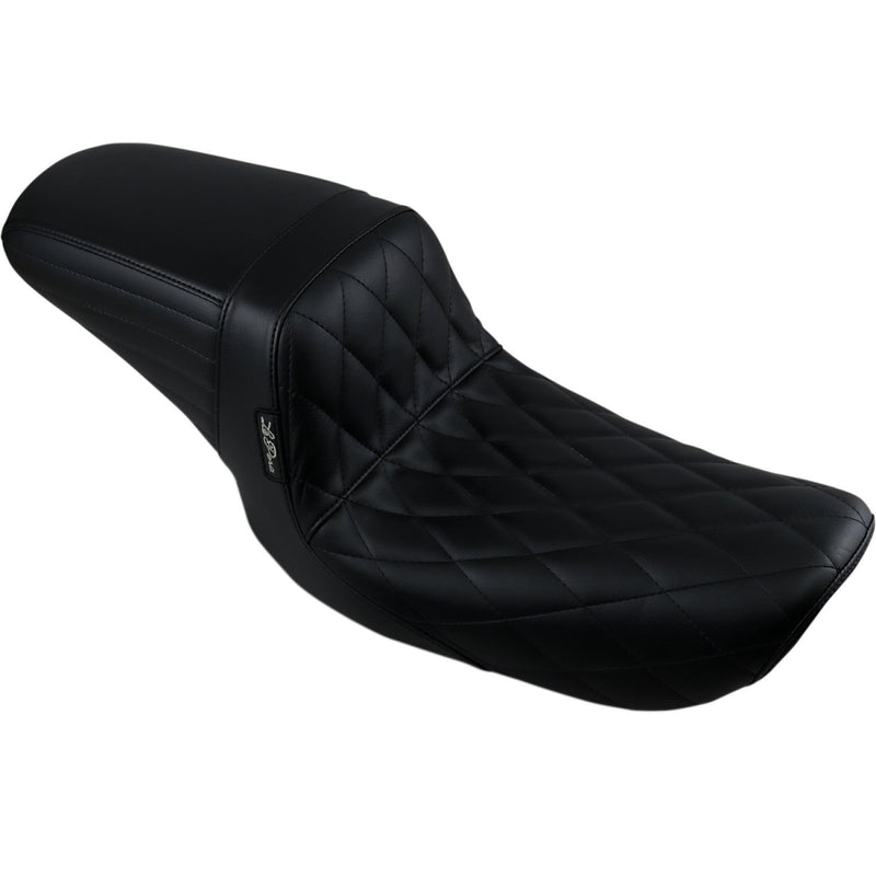 Le Pera KickFlip Solo Seat for Harley 96-03 Dyna (excl. Wide Glide) / Diamond Black  - Customhoj