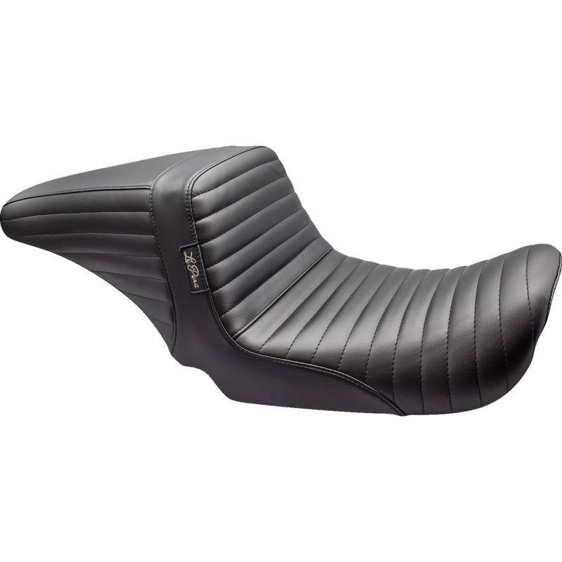 Le Pera KickFlip Up Front Seat for Harley 06-17 Dyna / Pleated Black  - Customhoj