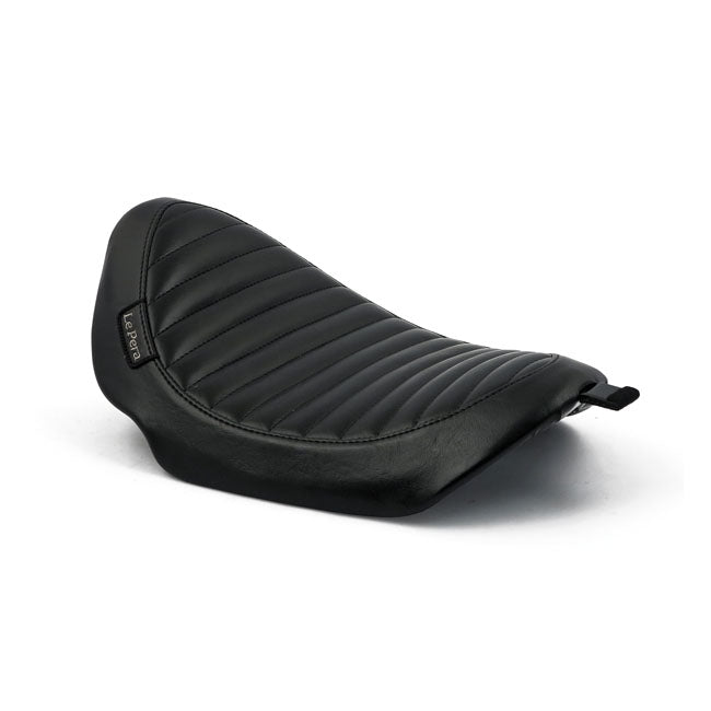 Le Pera Lil' Nugget Solo Seat for Harley 06-17 Dyna / Pleated Black  - Customhoj