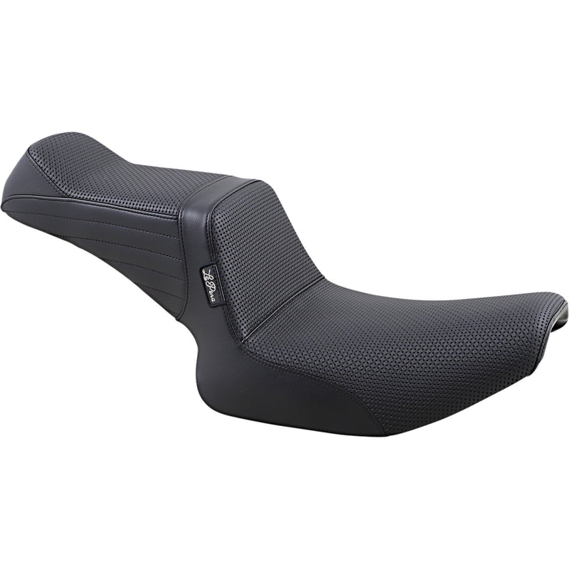 Le Pera Tailwhip 2-Up Seat for Harley 82-94 FXR / Basketweave Black  - Customhoj