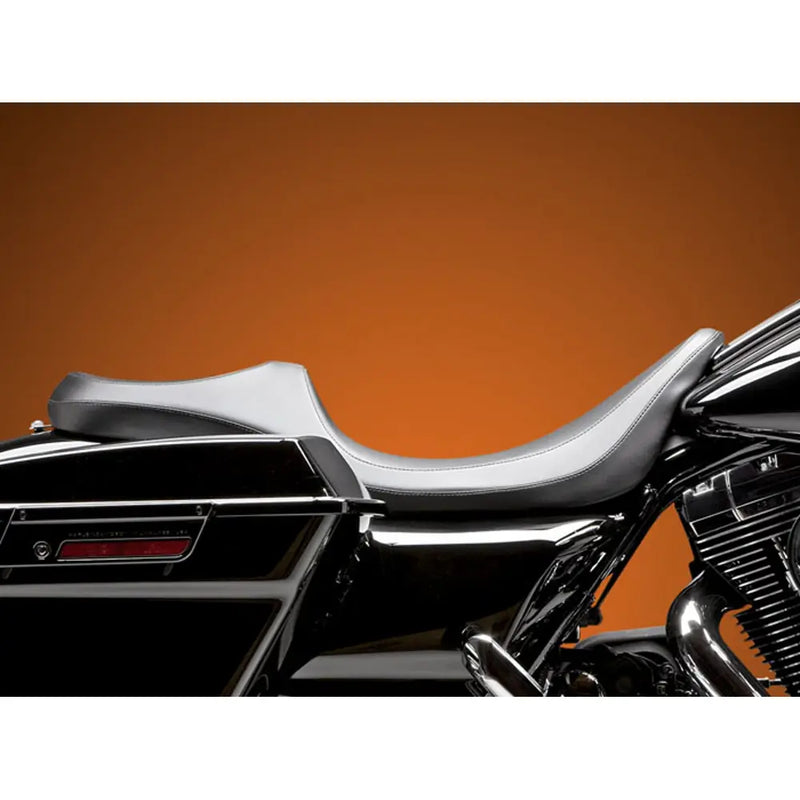 Le Pera Villain Daddy Long Legs Extended Seat for Harley 08-25 Touring (excl. 23-25 CVO; 24-25 Road Glide / Street Glide) / Black  - Customhoj
