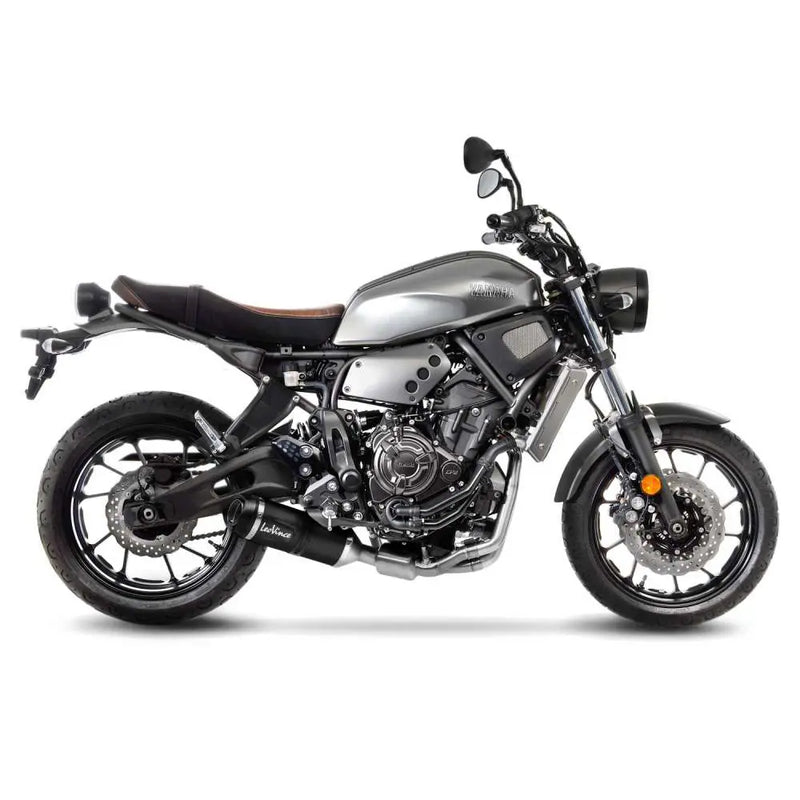 LeoVince LV One Evo Exhaust System for Yamaha 16-20 XSR 700 (Black stainless steel muffler) (ECE-approved) (14251EKB)  - Customhoj