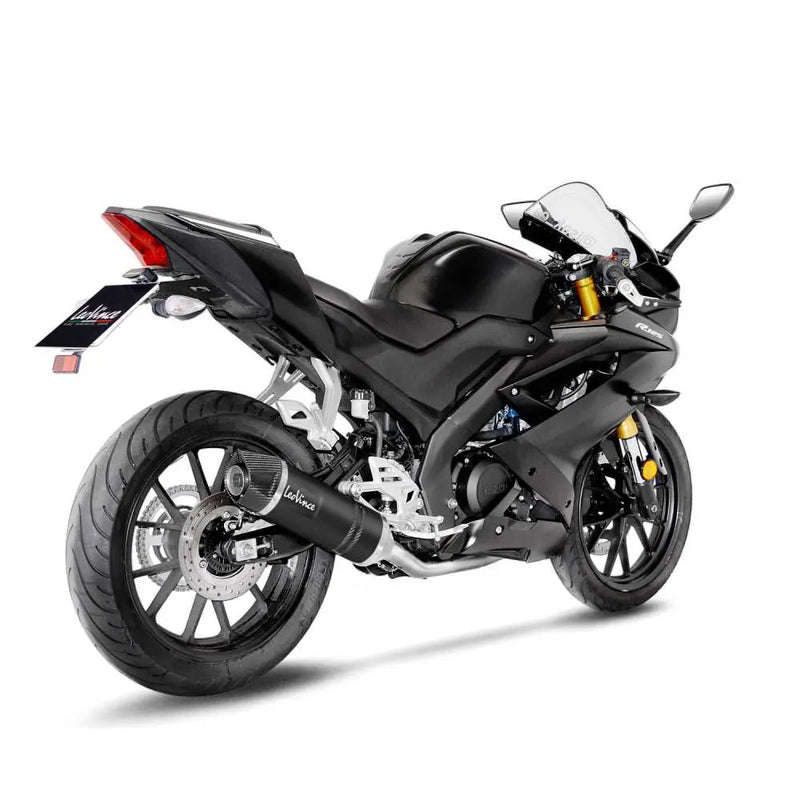 LeoVince LV One Evo Exhaust System for Yamaha 19-20 YZF-R 125 (Black stainless steel muffler) (ECE-approved) (14340EBK)  - Customhoj