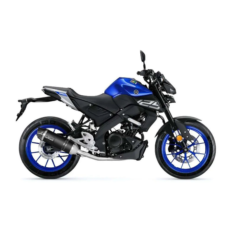 LeoVince LV One Evo Exhaust System for Yamaha 2020 MT-125 (Black stainless steel muffler) (ECE-approved) (14340EBK)  - Customhoj