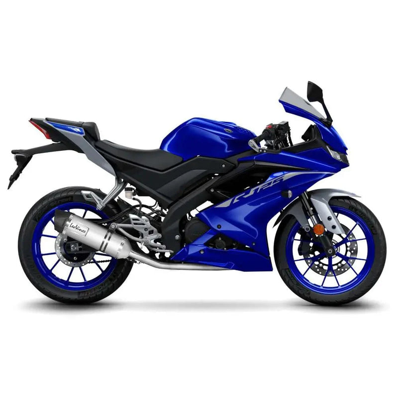 LeoVince LV One Evo Exhaust System for Yamaha 21-24 YZF-R 125 (Stainless steel muffler) (ECE-approved) (14365EK)  - Customhoj