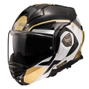LS2 Advant X Flip-up Motorcycle Helmet Black Gold / S (55-56cm)  - Customhoj