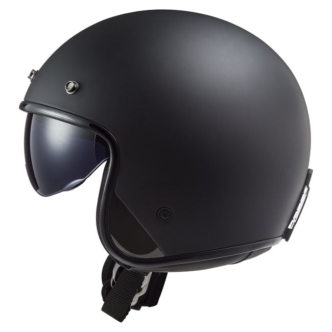 LS2 Bob II Open Motorcycle Helmet Matte Black / XS (53-54cm)  - Customhoj