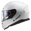 LS2 Storm II Full Face Motorcycle Helmet Gloss White / S (55-56cm)  - Customhoj
