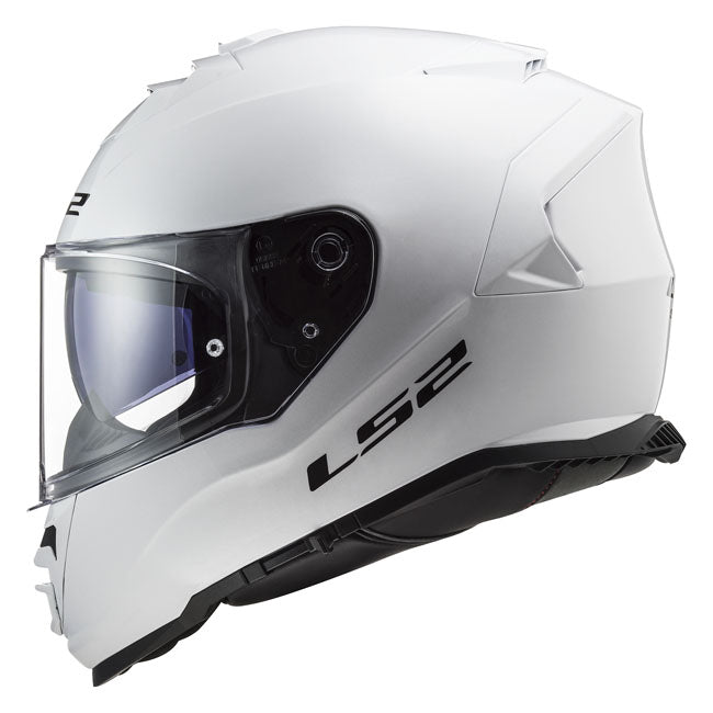 LS2 Storm II Full Face Motorcycle Helmet Gloss White / S (55-56cm)  - Customhoj