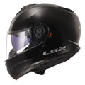 LS2 Strobe II Flip-Up Motorcycle Helmet Gloss Black / XS (53-54cm)  - Customhoj