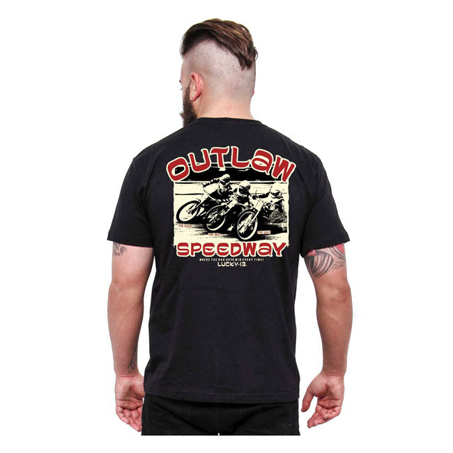 Lucky 13 Outlaw Speedway T-Shirt Black / S