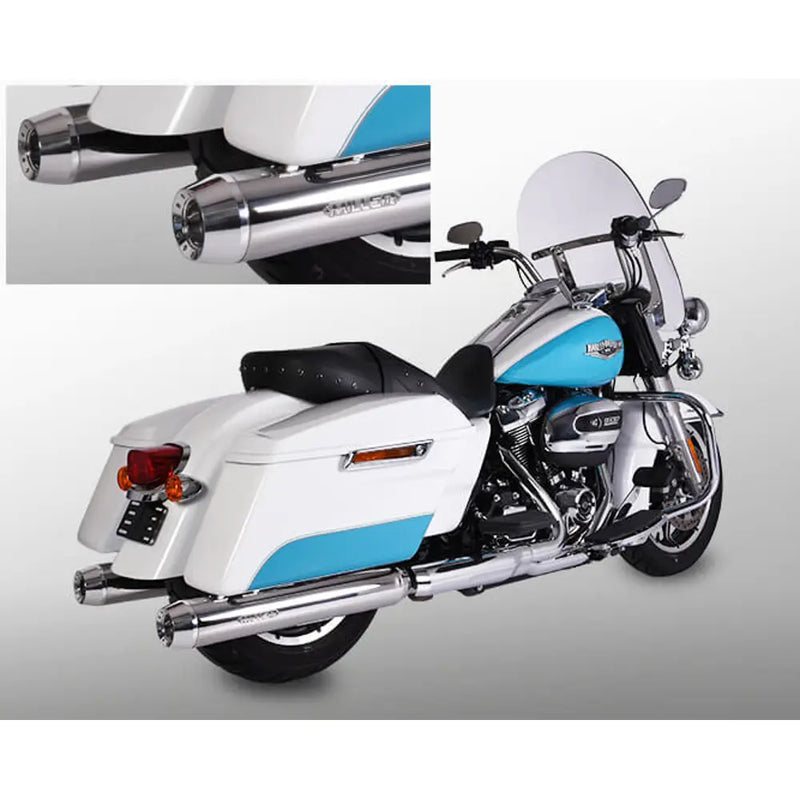 Miller Arlington Euro 4 Slip-On Mufflers for Harley 17-20 Touring (107" engine) / Polished / Tapered Polished  - Customhoj