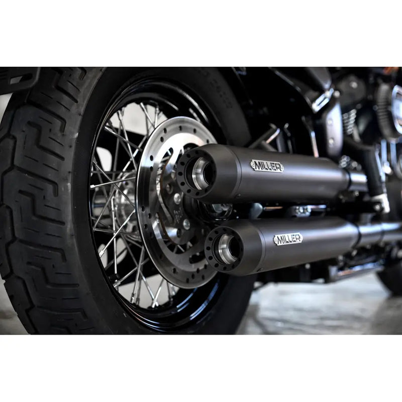 Miller Independence Euro 4 Slip-On Mufflers for Harley  - Customhoj