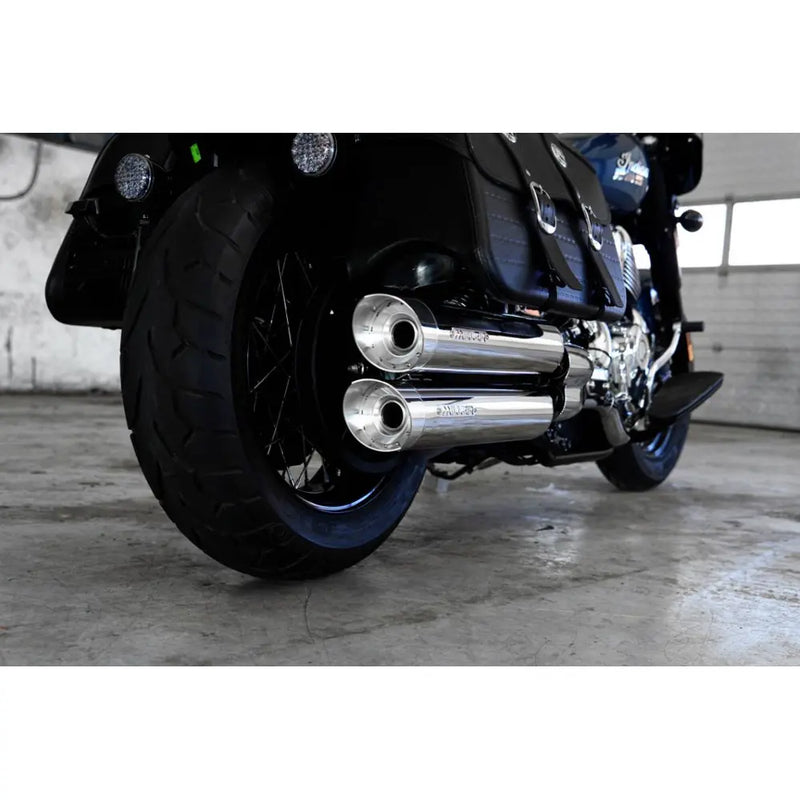 Miller Omaha Euro 5 Slip-On Mufflers for Indian  - Customhoj