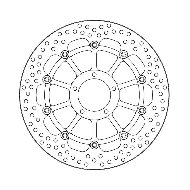 Moto-Master Brake Disc Ducati 1198 09-10 Moto-Master Halo Front Right Brake Disc for Ducati Customhoj